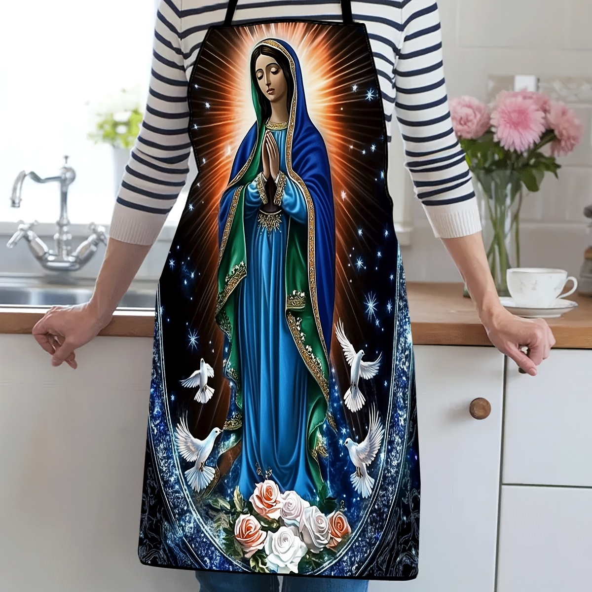 Kitchen Baking Cloth - Grembiule con Lady of Guadalupe in