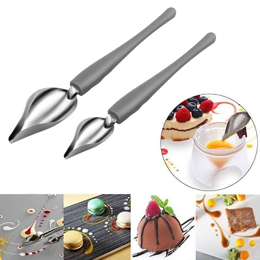 Kitchen Baking Drawing - Cucchiaio in acciaio per decorazioni artistiche,
