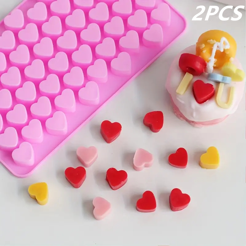 Mini Kitchen Baking - 55 Mini forma di cuore pastello