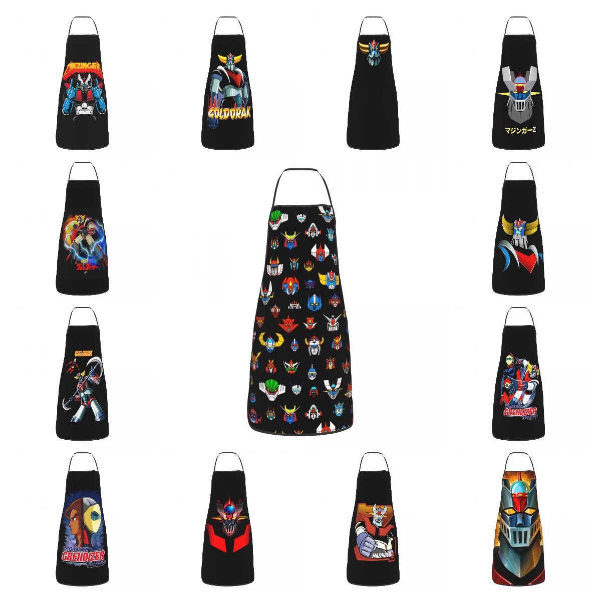 Kitchen Robot Baking - Ufo Robot Logo grembiule divertente uomo