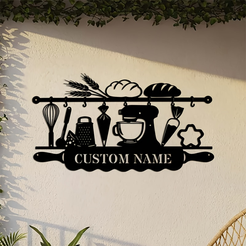 Kitchen For Baking - Decorazione da Parete in Ferro Personalizzata