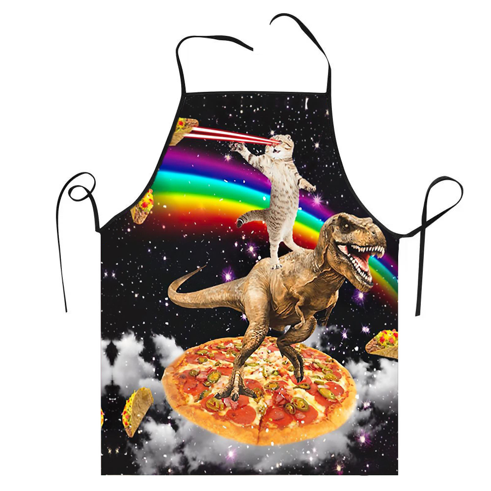 Kitchen Baking Cloth - 68X95 cm Unisex Spazio Pizza Gatto